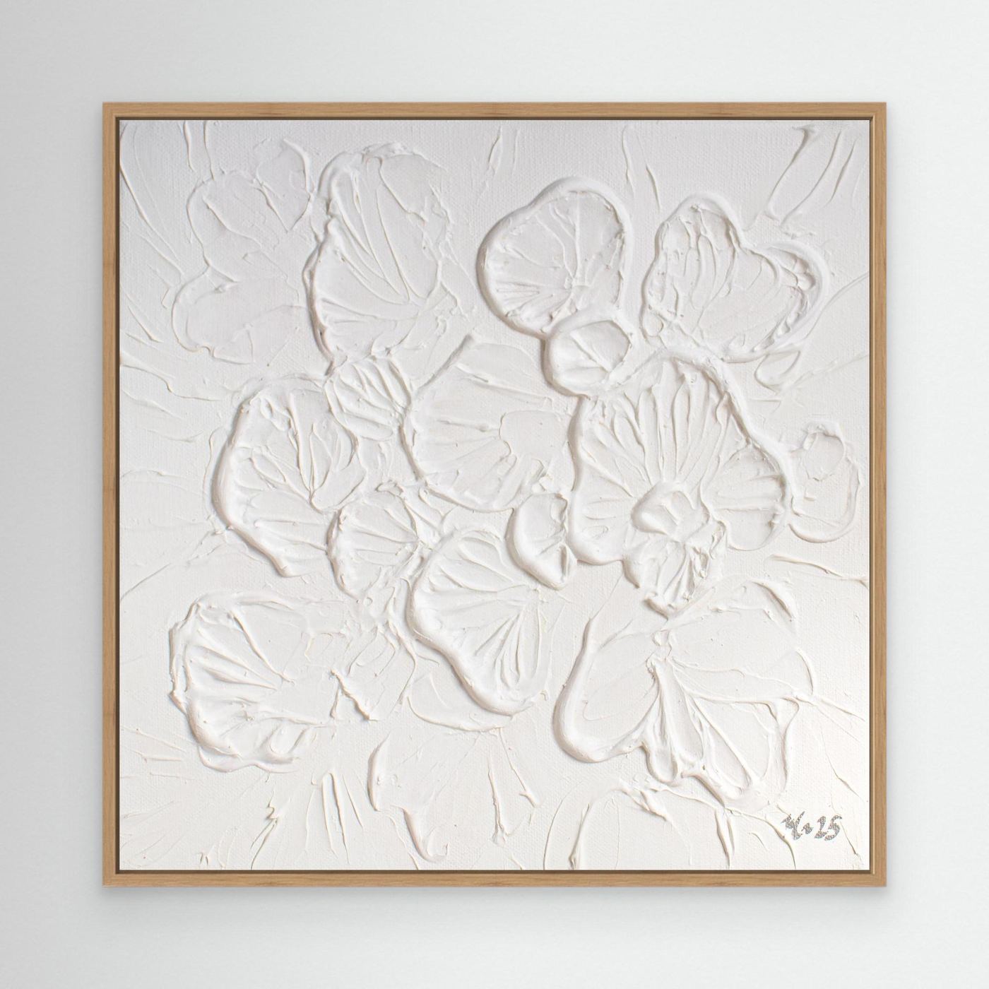Canvas Print: "Soft White Bloom"
