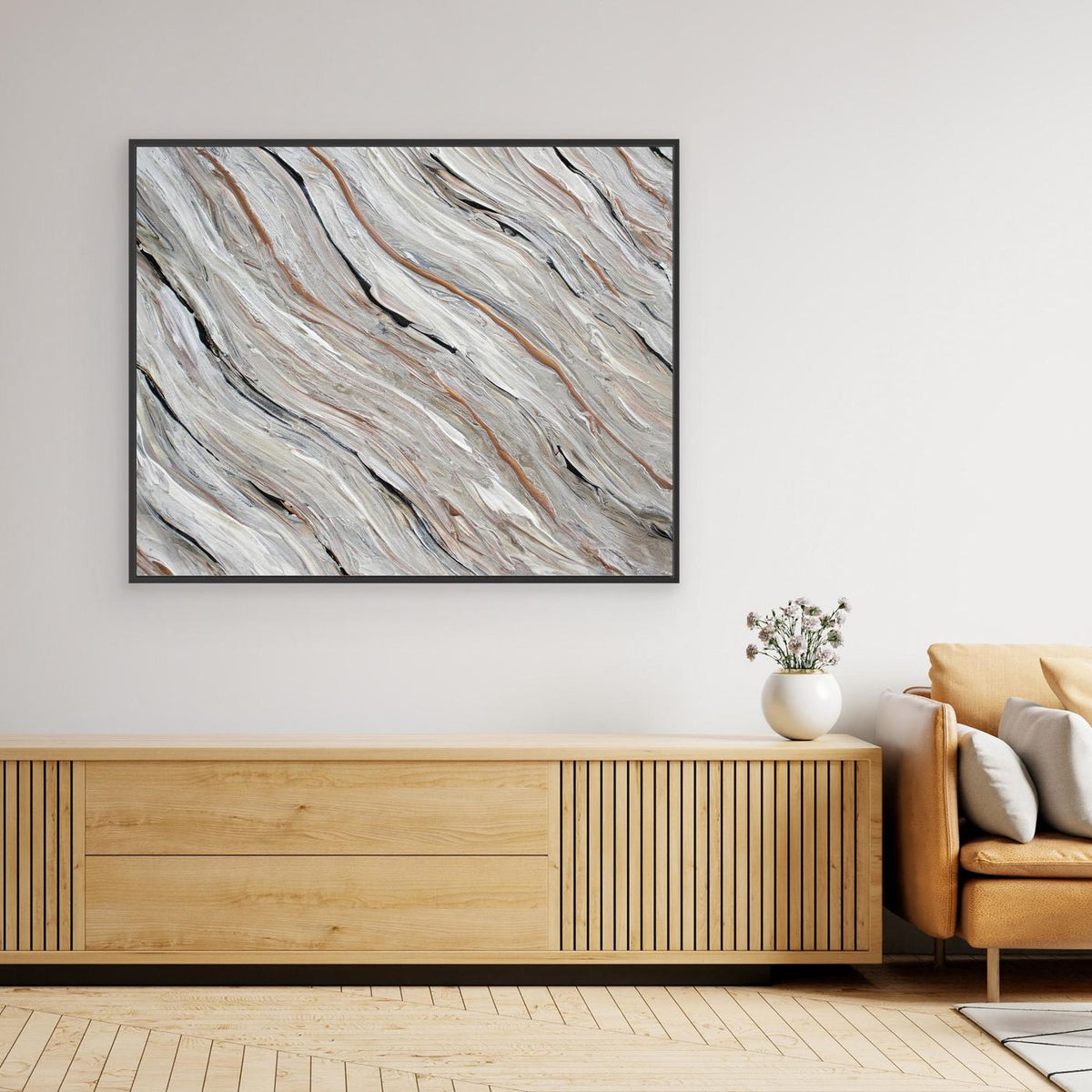 Canvas Print: "Beige Tide"