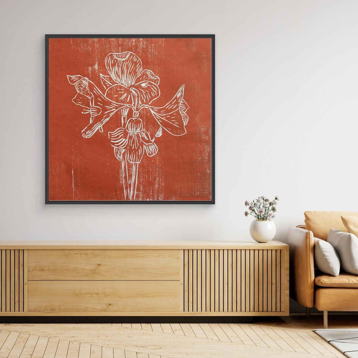 Canvas Print: " Red Amaryllis"