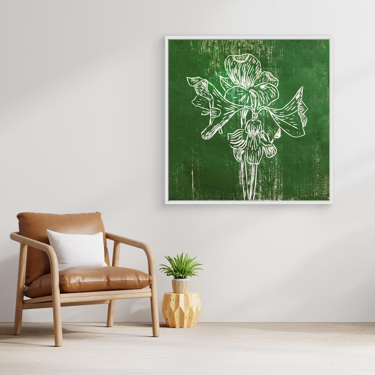 Canvas Print: "Green Amaryllis"