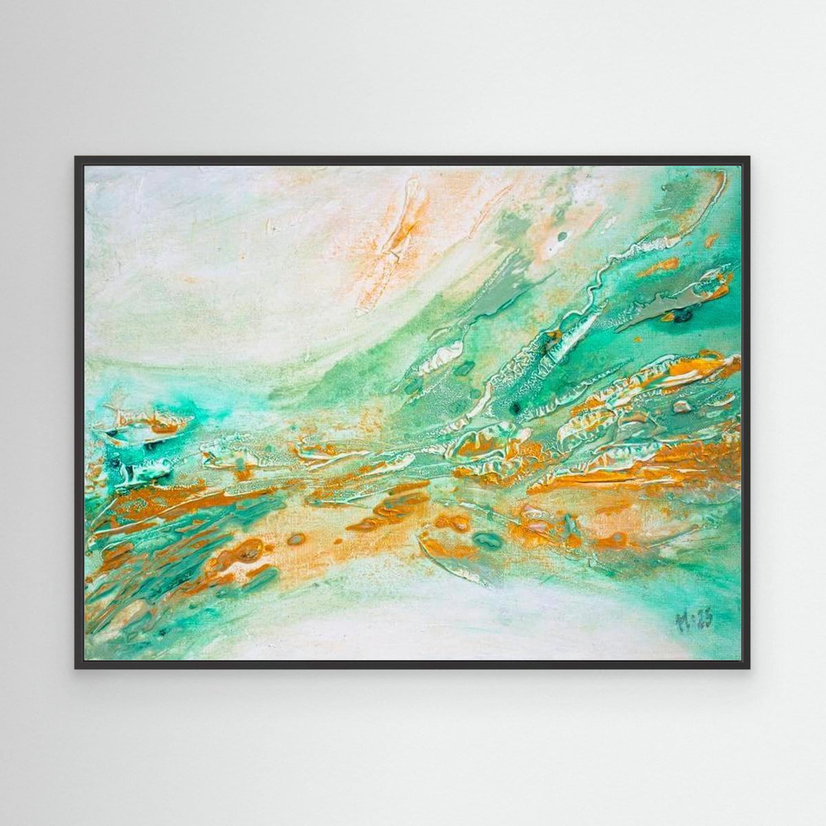 Canvas Print: "Golden current"