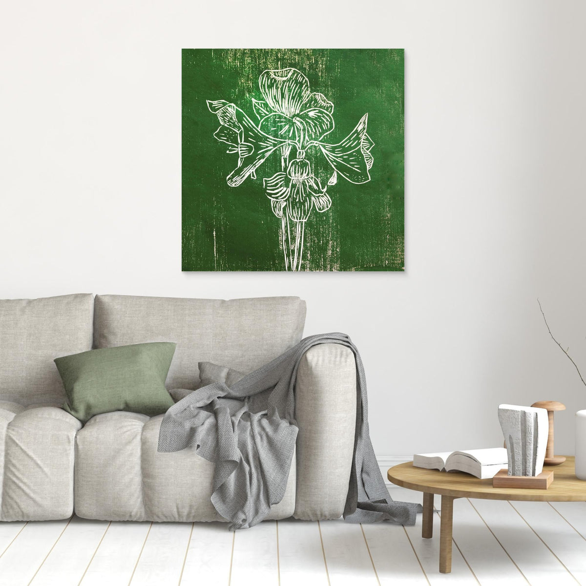 Canvas Print: "Green Amaryllis"