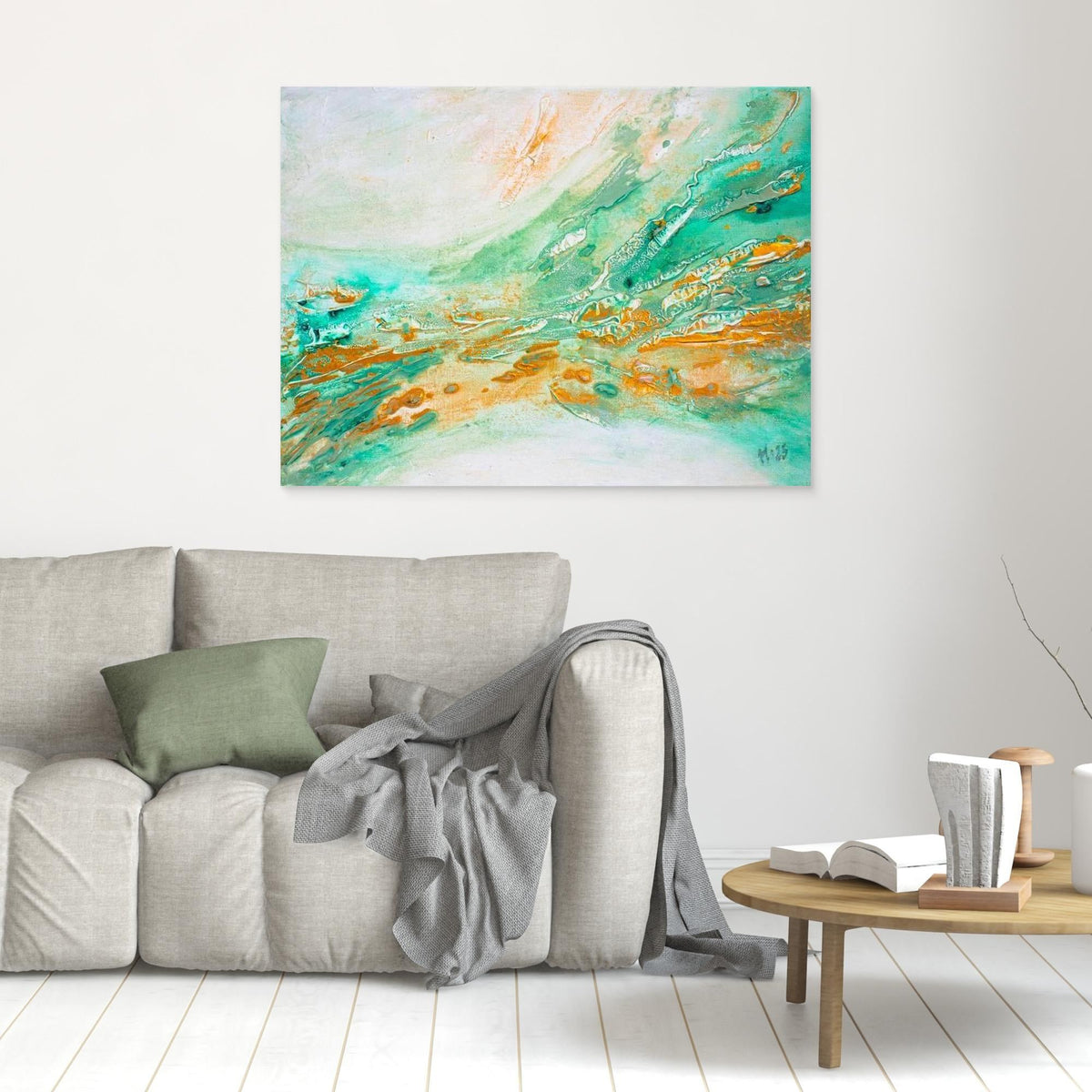 Canvas Print: "Golden current"