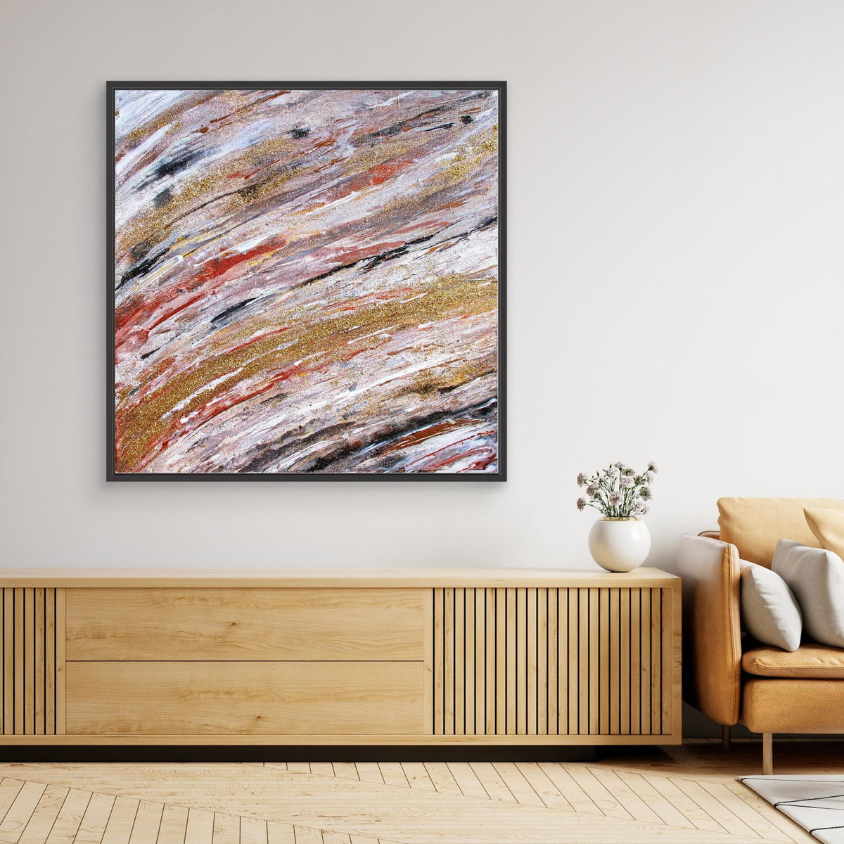 Canvas Print: " Golden wave" piece 1 