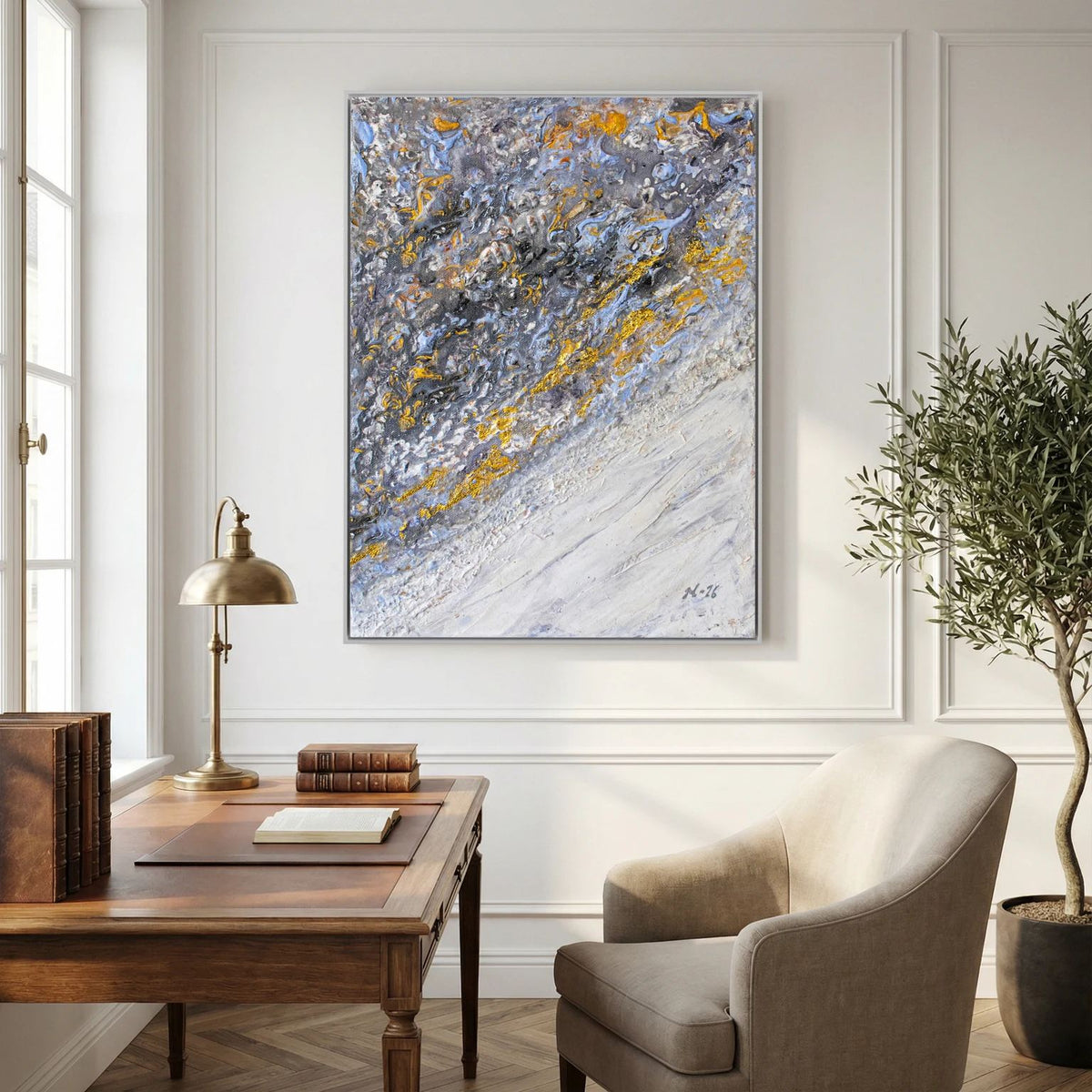 Canvas Print "Glimmering Sea Passage"