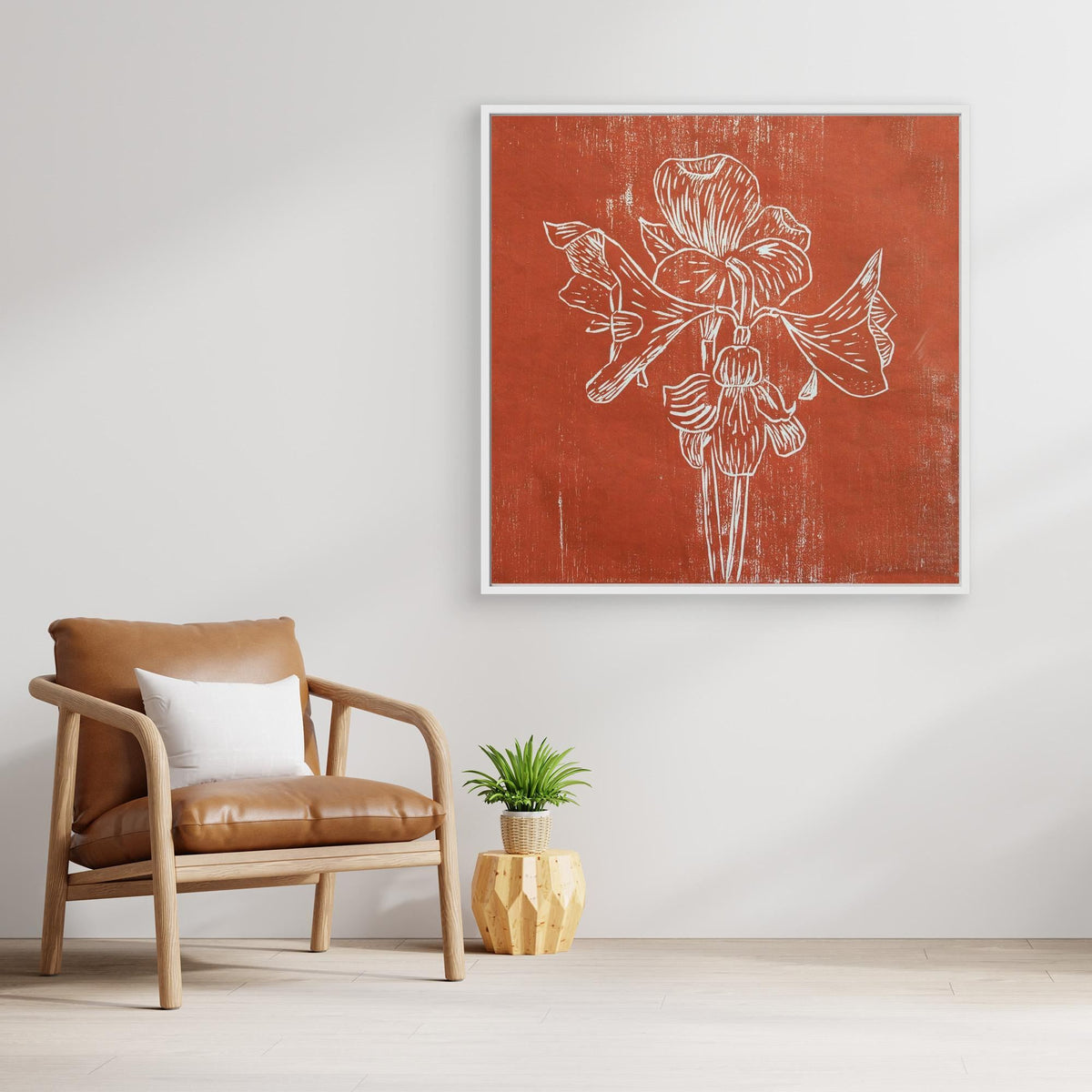 Canvas Print: " Red Amaryllis"