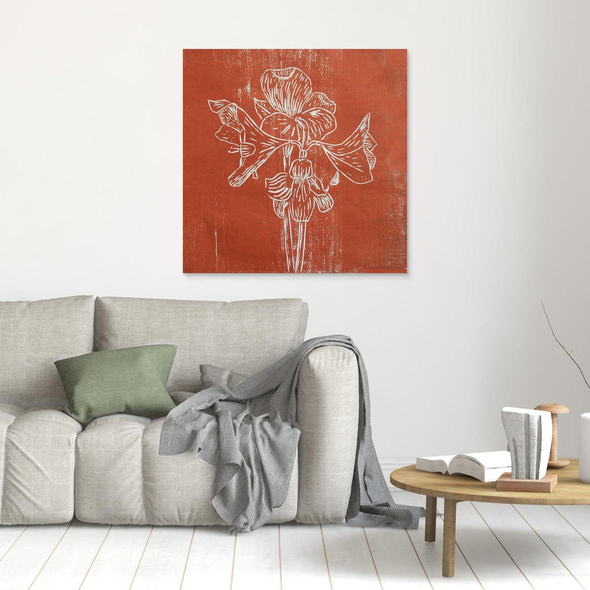 Canvas Print: " Red Amaryllis"