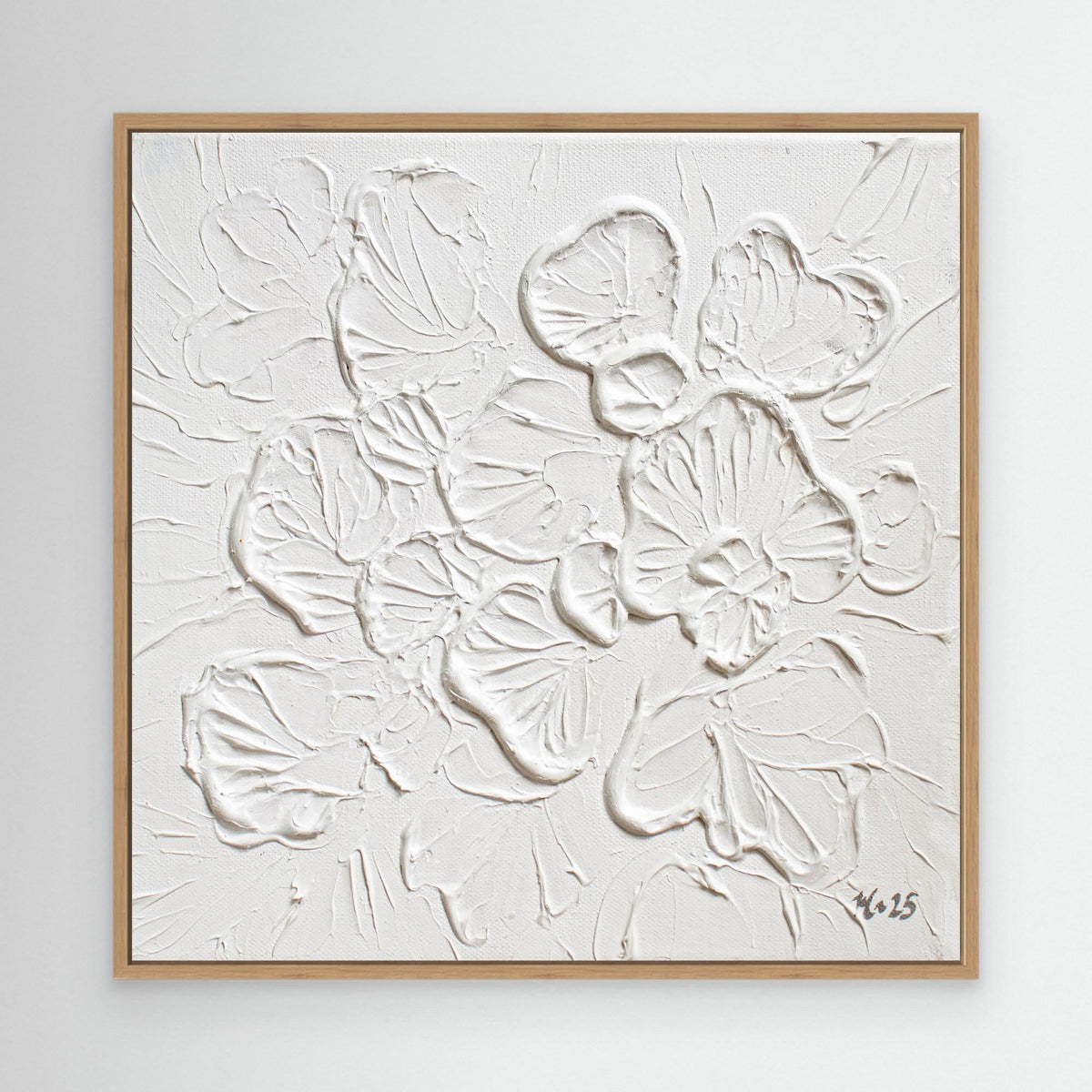 Canvas Print: "Soft White Bloom"