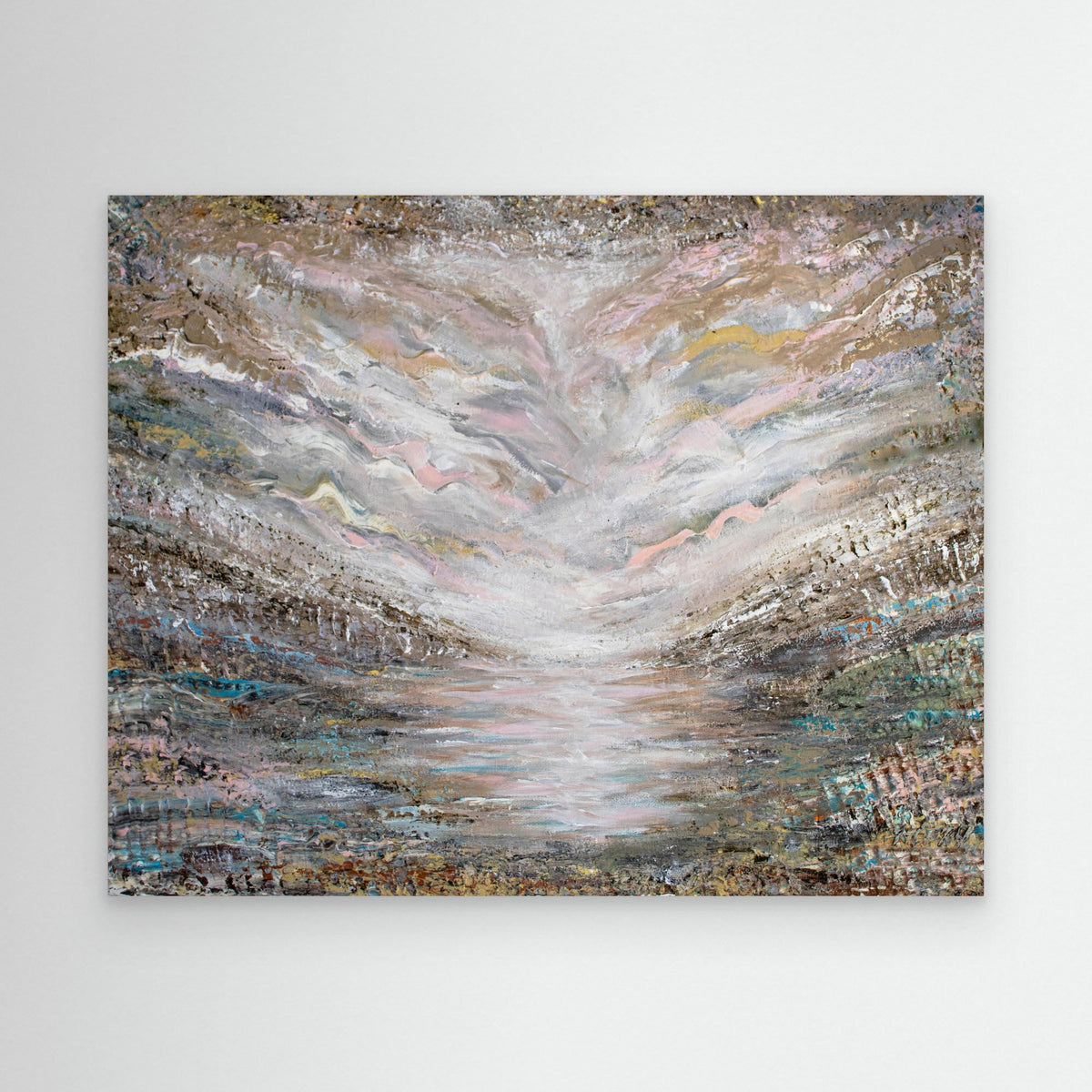Canvas Print: "Shades of Pink"