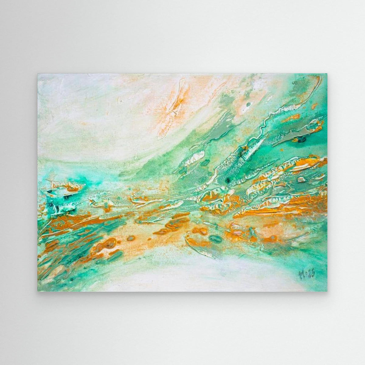 Canvas Print: "Golden current"