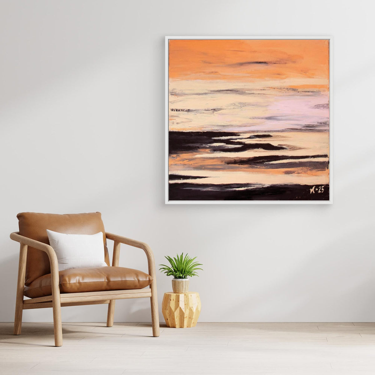 Canvas Print: Coral Beach piece 2 