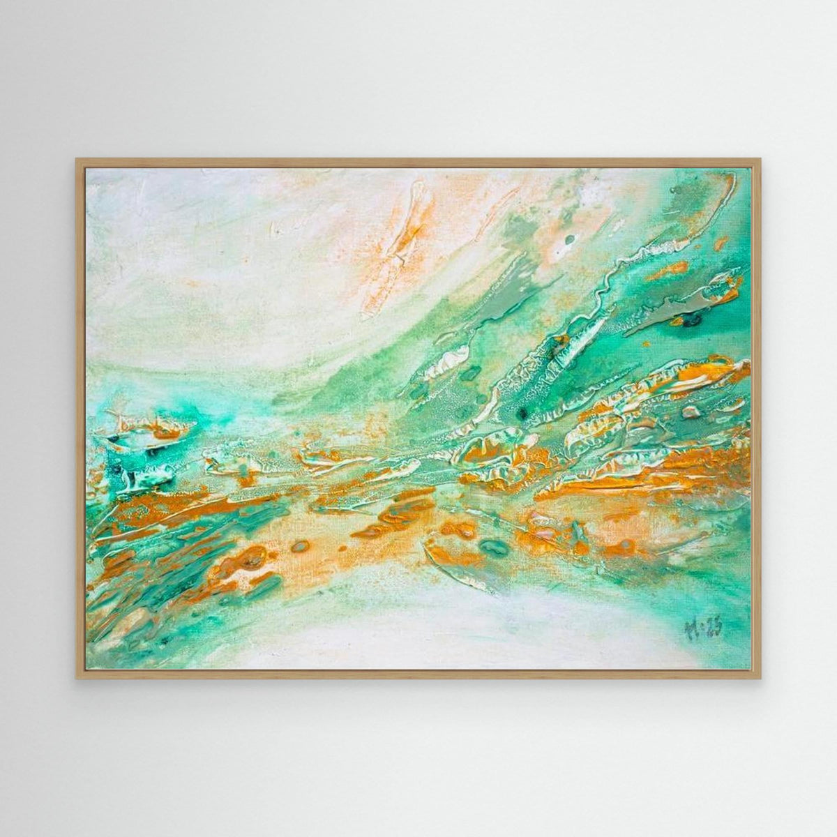 Canvas Print: "Golden current"