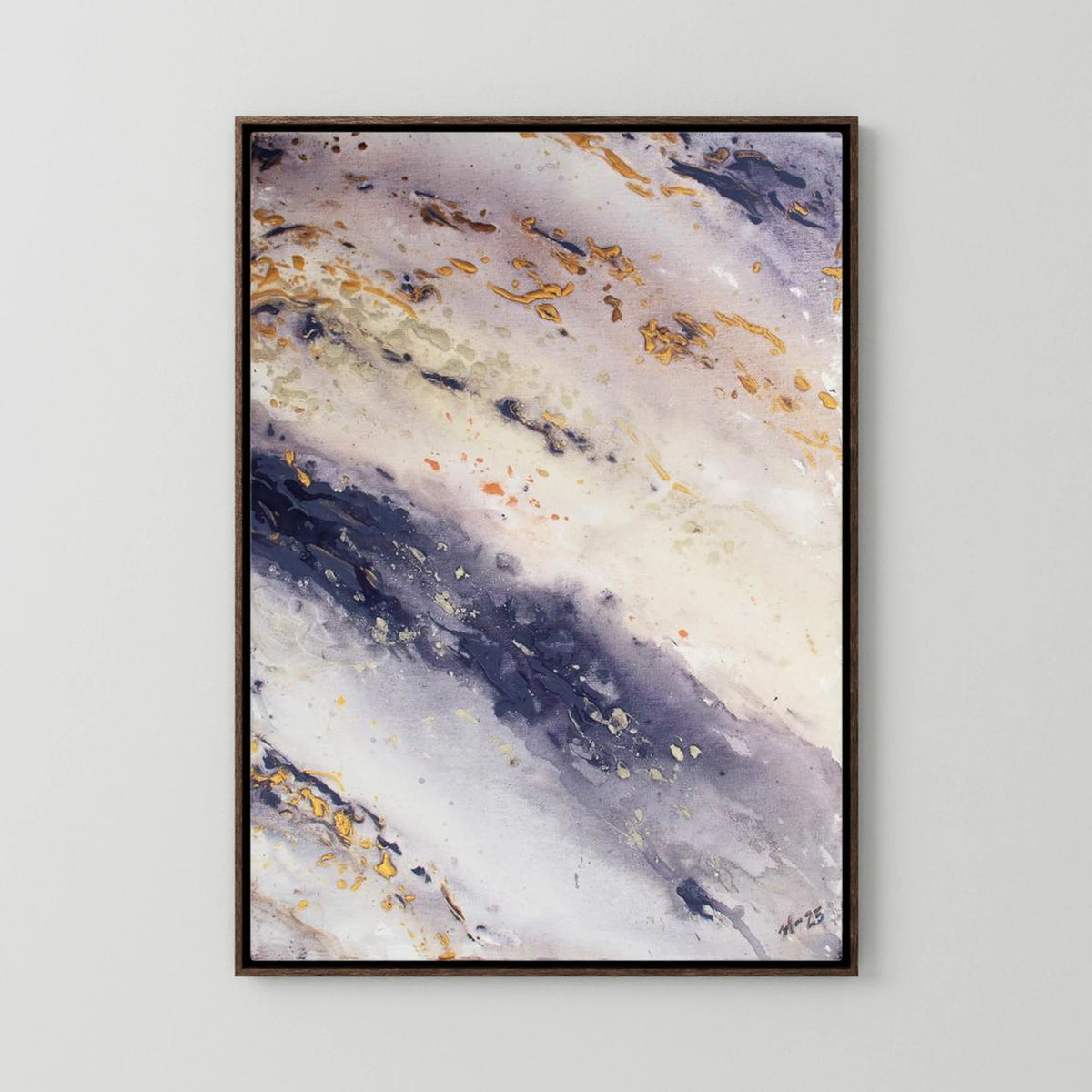 Canvas Print: "Marble Wave" piece 1 