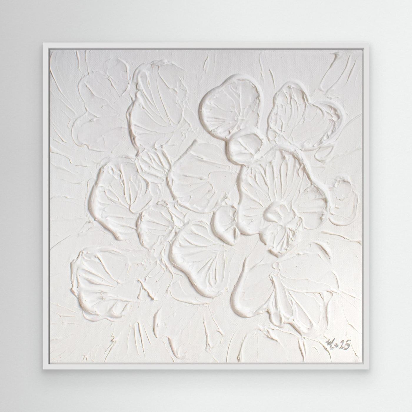 Canvas Print: "Soft White Bloom"