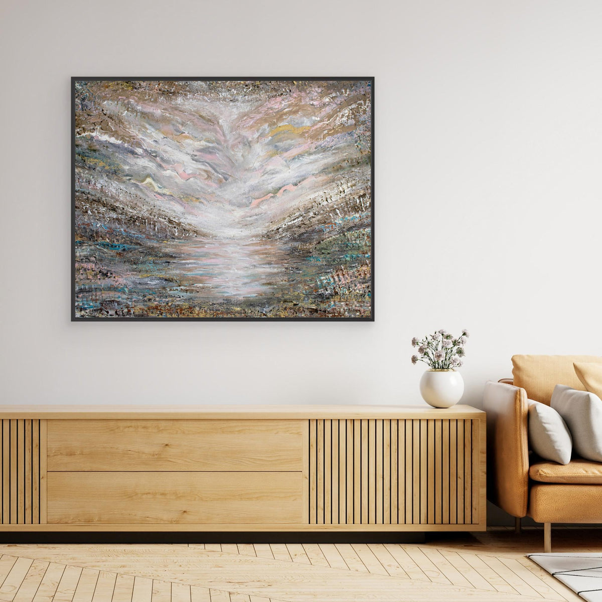 Canvas Print: "Shades of Pink"