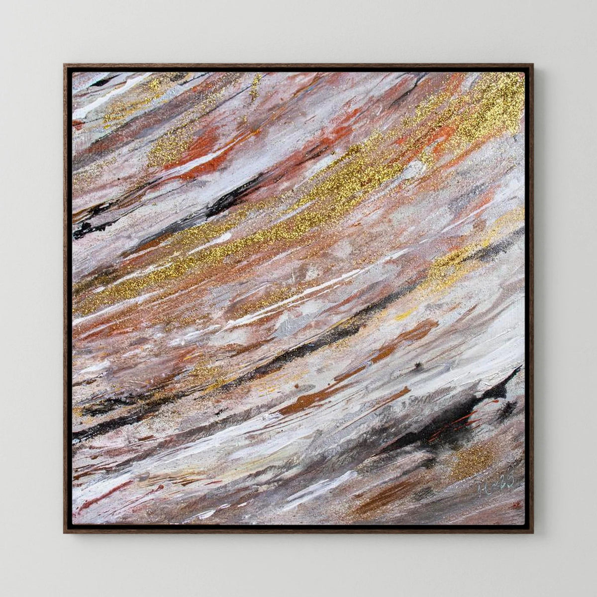 Canvas Print: " Golden wave" piece 2