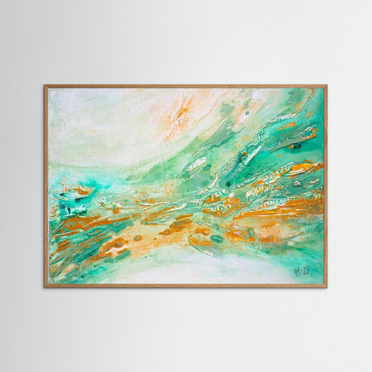 Fine Art Paper print: "Golden Current"