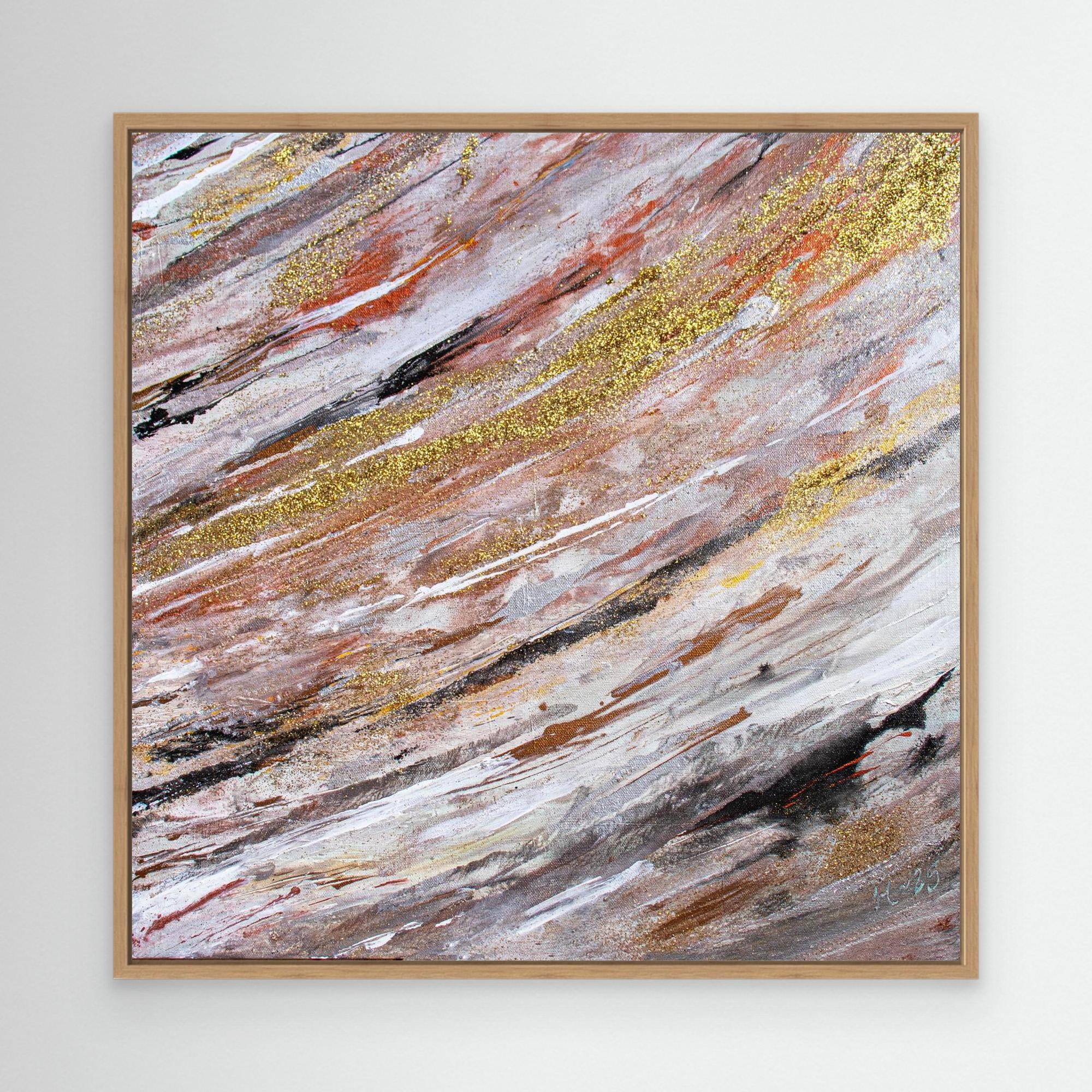 Canvas Print: " Golden wave" piece 2