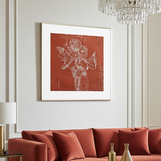 Canvas Print: " Red Amaryllis"