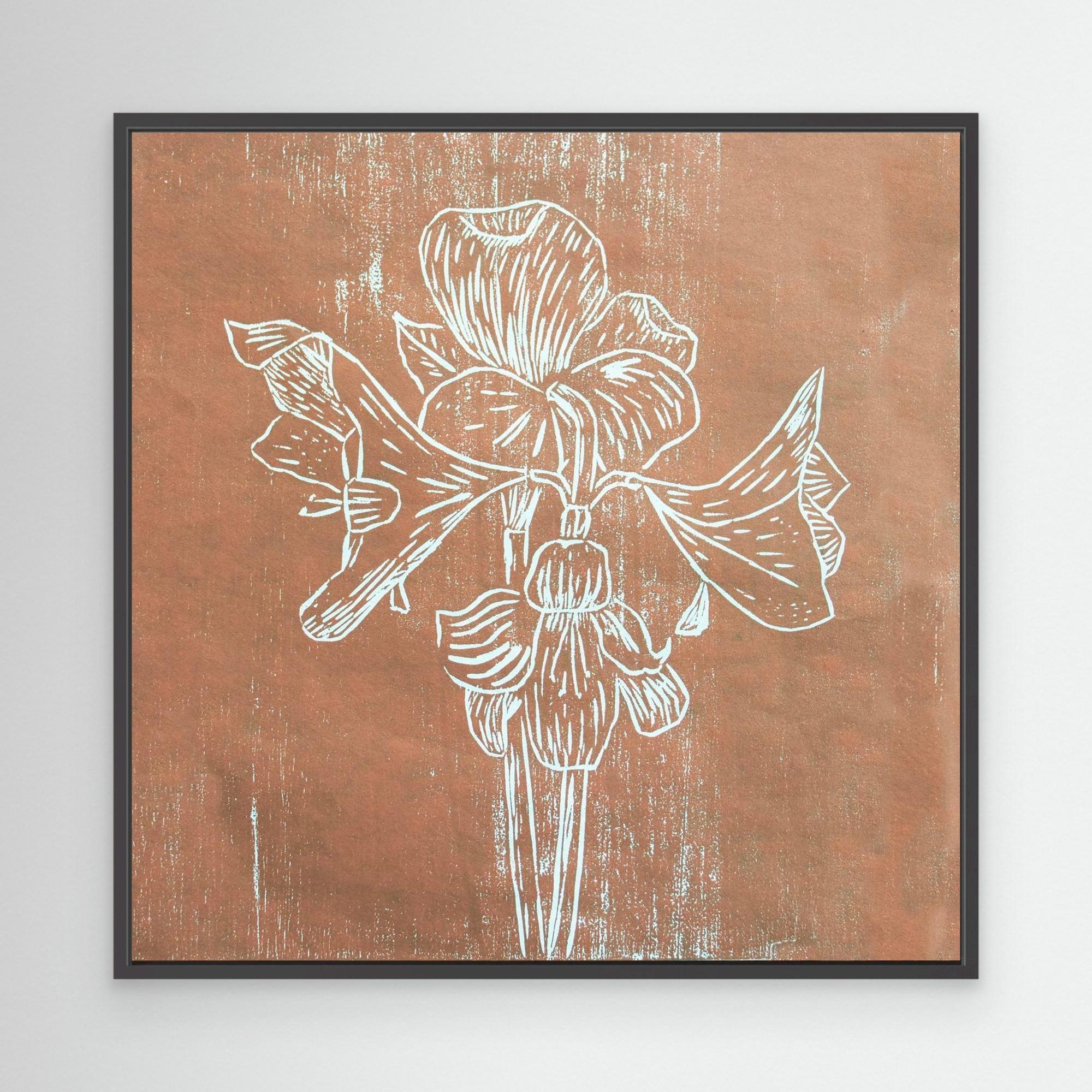 Canvas Print: "Brown Amaryllis"