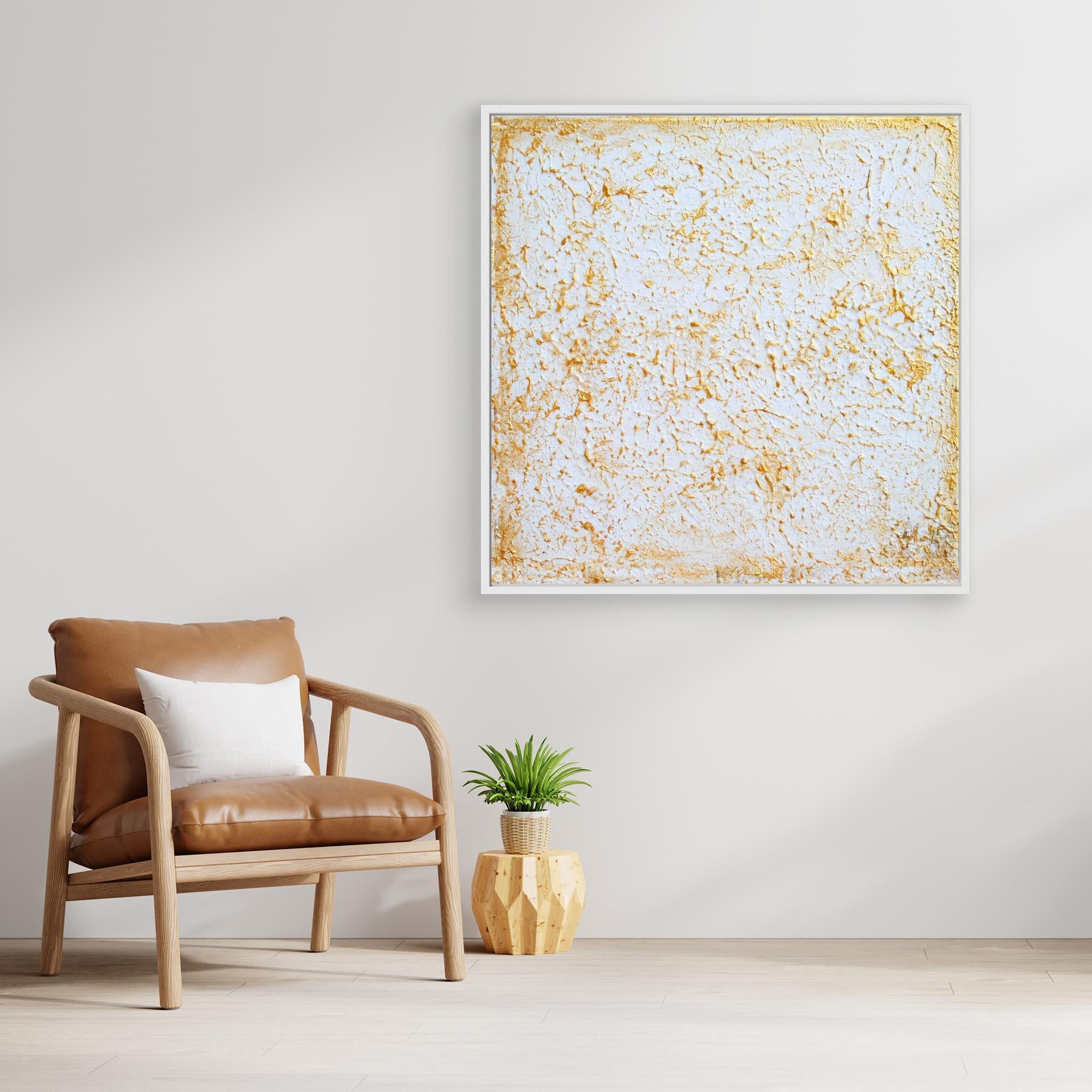Canvas Print: "Organic 3D gold painting"