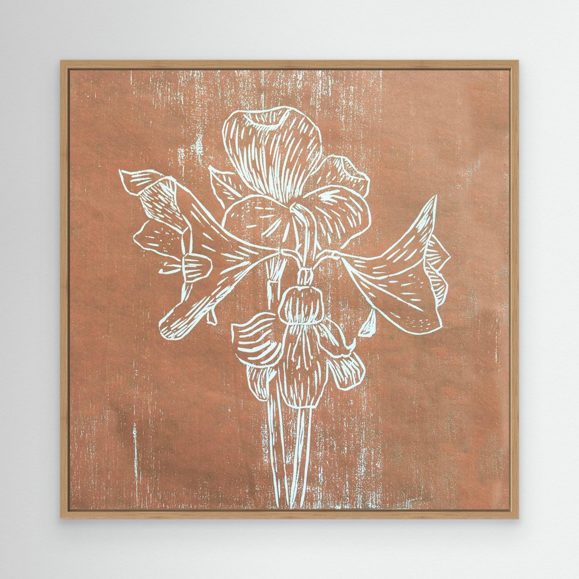 Canvas Print: "Brown Amaryllis"