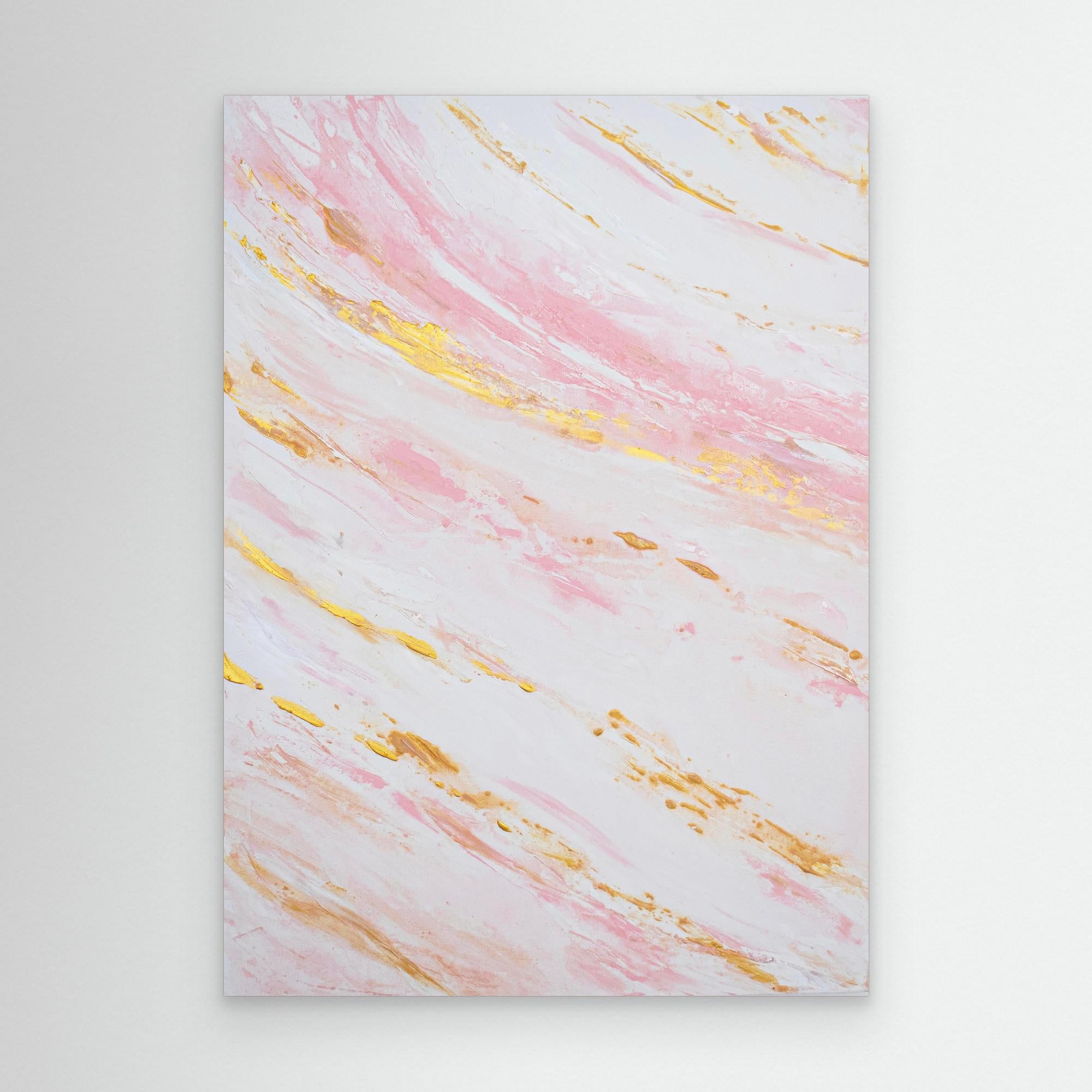 Canvas Print: "Blush Tides" piece 1 
