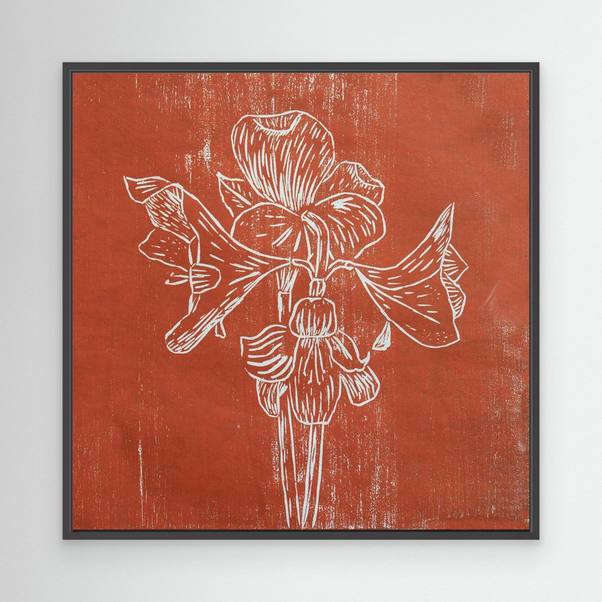 Canvas Print: " Red Amaryllis"